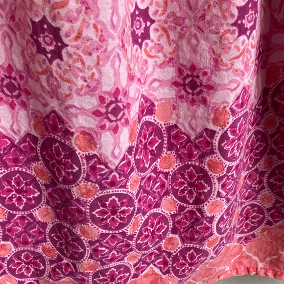 Vintage Only Necessities Floral Caftan Mumu House Dress Boho Pockets sz 22/24 - Picture 7 of 13